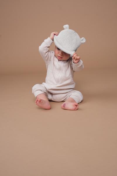 B340A Organic Baby Bear Beanie