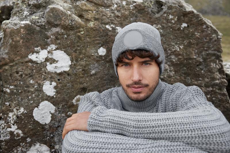B446 Circular Patch Beanie