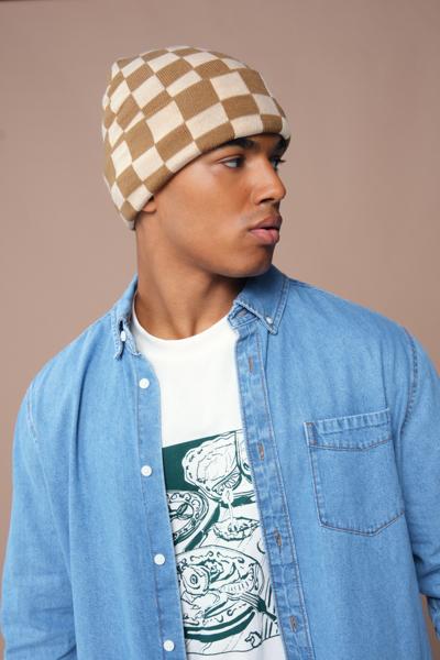 B531 Checkerboard Beanie