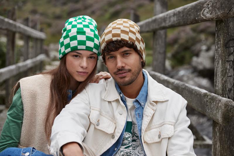 B531 Checkerboard Beanie