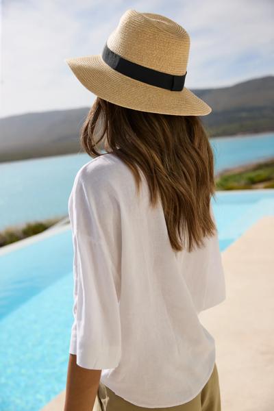 B725 Straw Fedora
