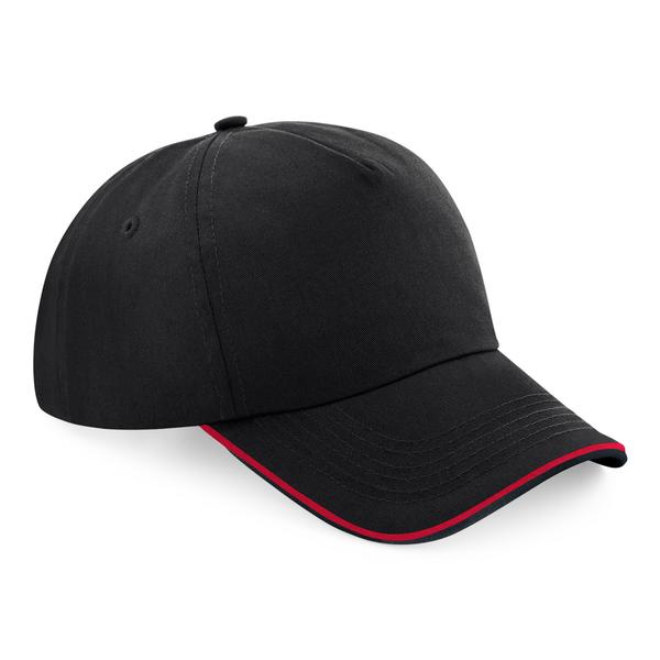 B25c Authentic 5 Panel Cap - Piped Peak