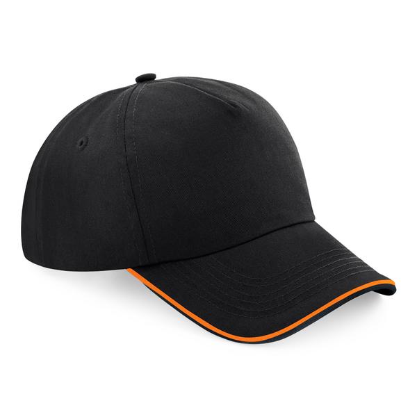 B25c Authentic 5 Panel Cap - Piped Peak