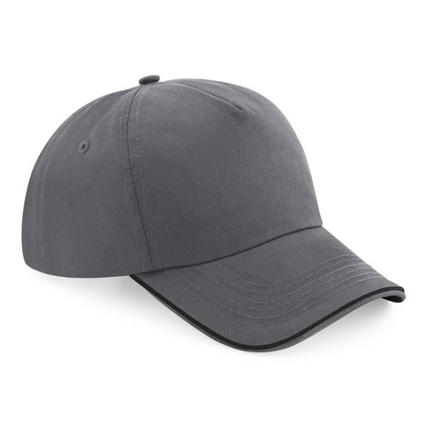 B25c Authentic 5 Panel Cap - Piped Peak