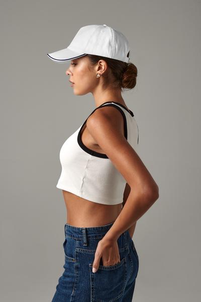 B25c Authentic 5 Panel Cap - Piped Peak
