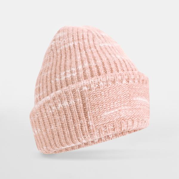 B330R Chunky Knitted Patch Beanie