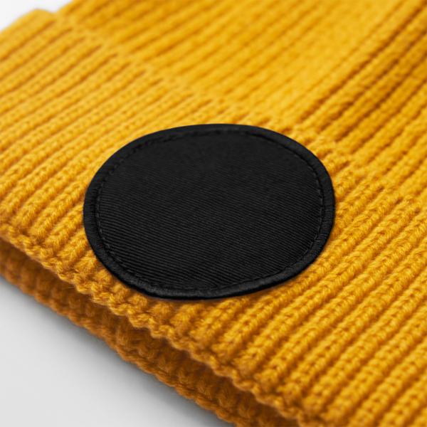 B332R Circular Fashion Patch Beanie