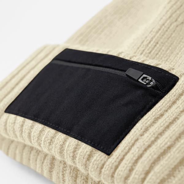 B334R Zip Patch Beanie