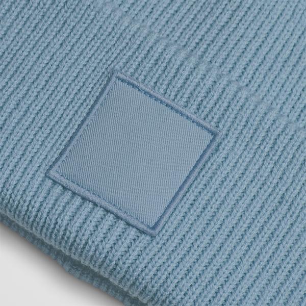 B336R Deep Cuffed Tonal Patch Beanie