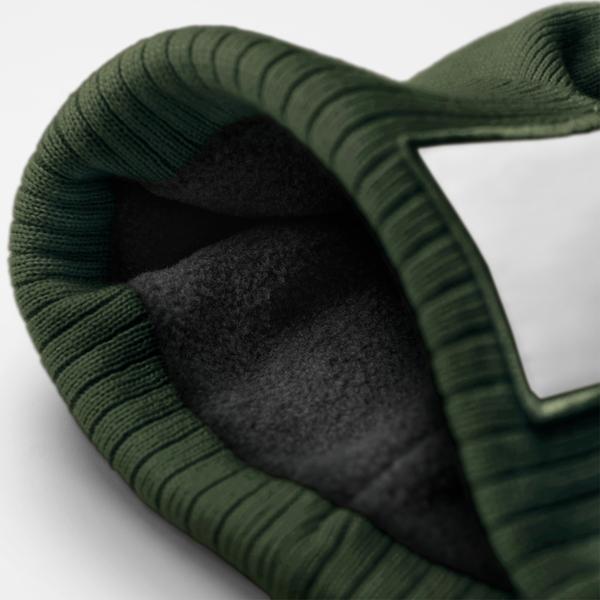 B338R Appliqué Patch Pom Beanie