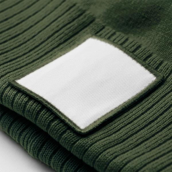 B338R Appliqué Patch Pom Beanie