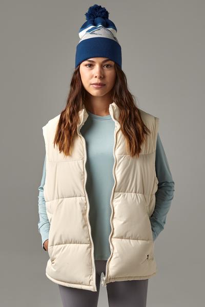 B395R Mountain Peaks Pom Pom Beanie