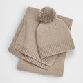 B401 Knitted Scarf and Beanie Gift Set