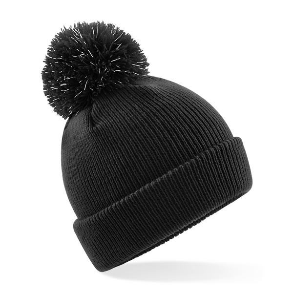 B406B Junior Reflective Bobble Beanie