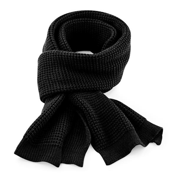 B424 Classic Waffle Knit Scarf
