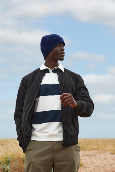 B438N Organic Cotton Engineered Patch Beanie