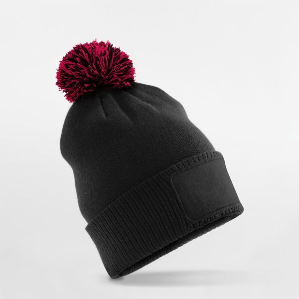 B443B Kids Snowstar Patch Beanie