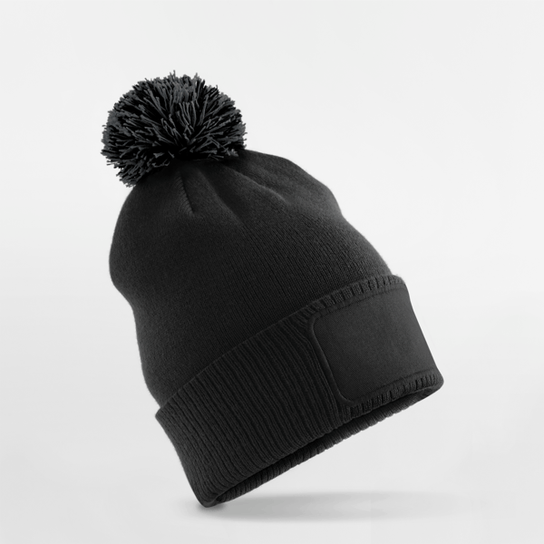 B443B Kids Snowstar Patch Beanie