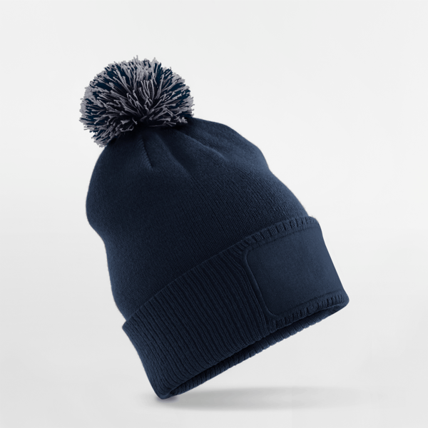 B443B Kids Snowstar Patch Beanie