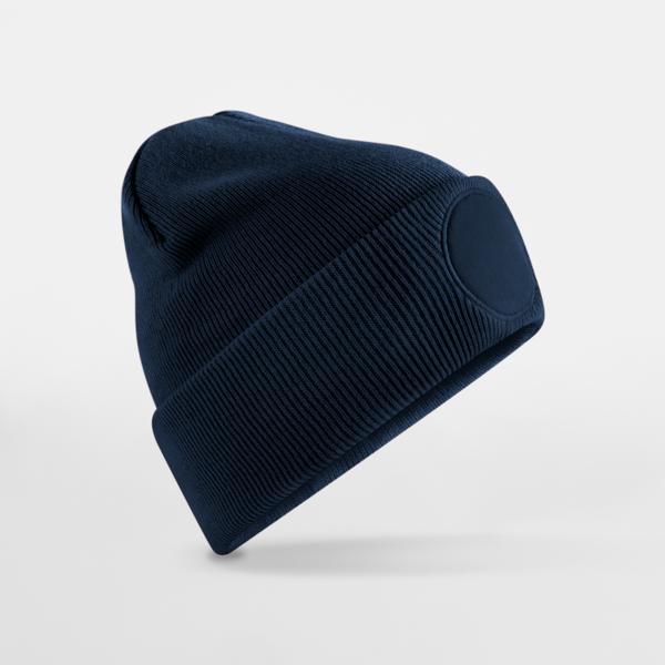 B446 Circular Patch Beanie