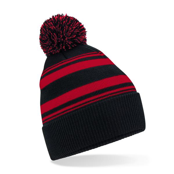 B473R Striped Fan Beanie