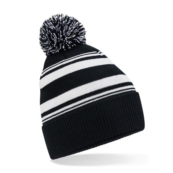 B473R Striped Fan Beanie