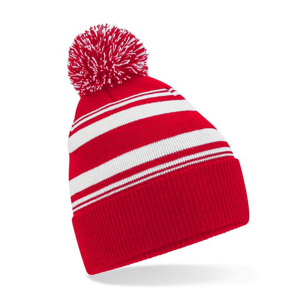 B473R Striped Fan Beanie