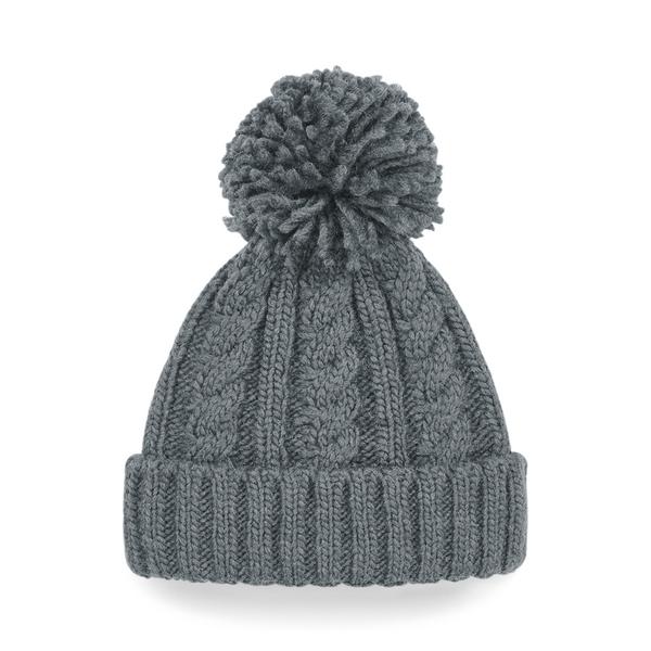 B480 Cable Knit Melange Beanie