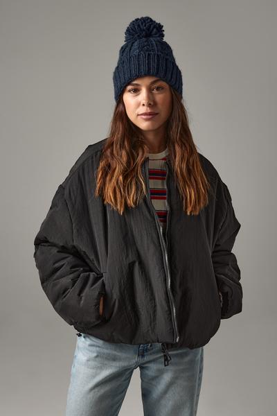 B480 Cable Knit Melange Beanie