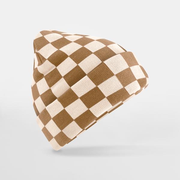B531 Checkerboard Beanie
