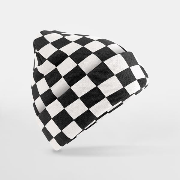 B531 Checkerboard Beanie
