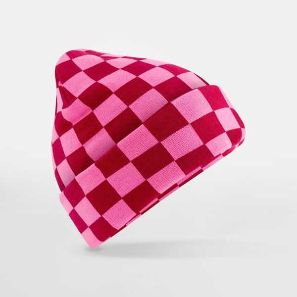 B531 Checkerboard Beanie
