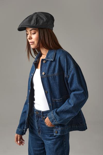B629 Melton Wool Baker Boy Cap