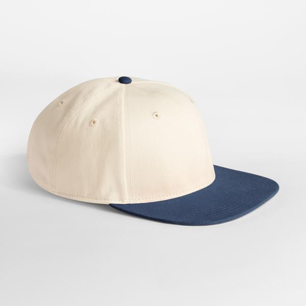 B662 Contrast Flat Peak 6 Panel Cap