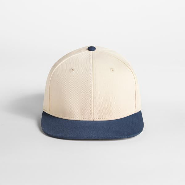 B662 Contrast Flat Peak 6 Panel Cap