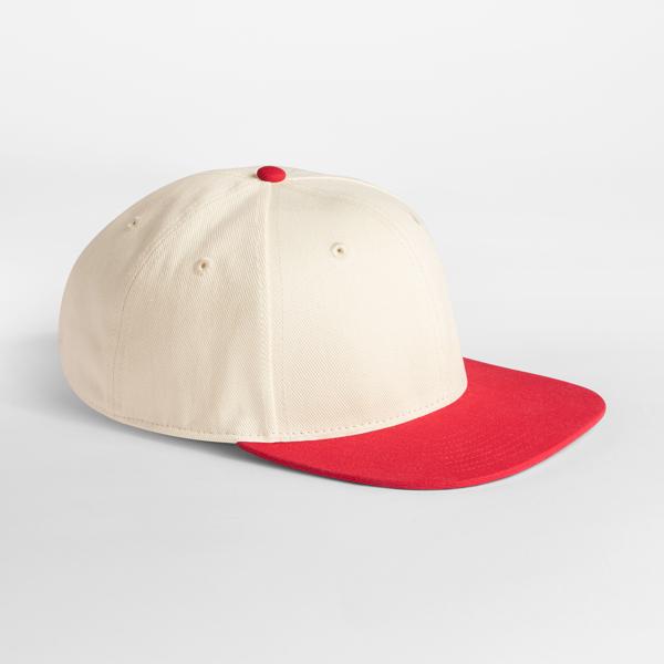B662 Contrast Flat Peak 6 Panel Cap
