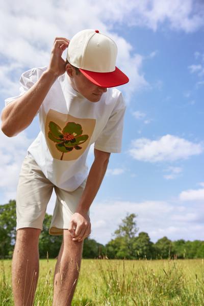 B662 Contrast Flat Peak 6 Panel Cap