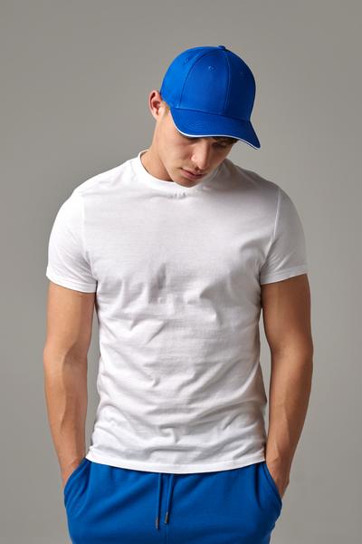 B820C EarthAware® Classic Organic Cotton 6 Panel Cap - Sandwich Peak