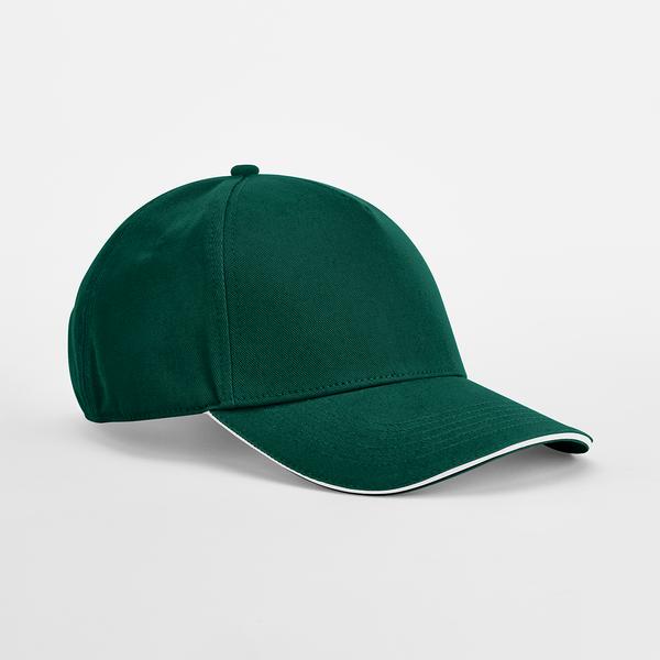 B825C EarthAware® Classic Organic Cotton 5 Panel Cap - Sandwich Peak