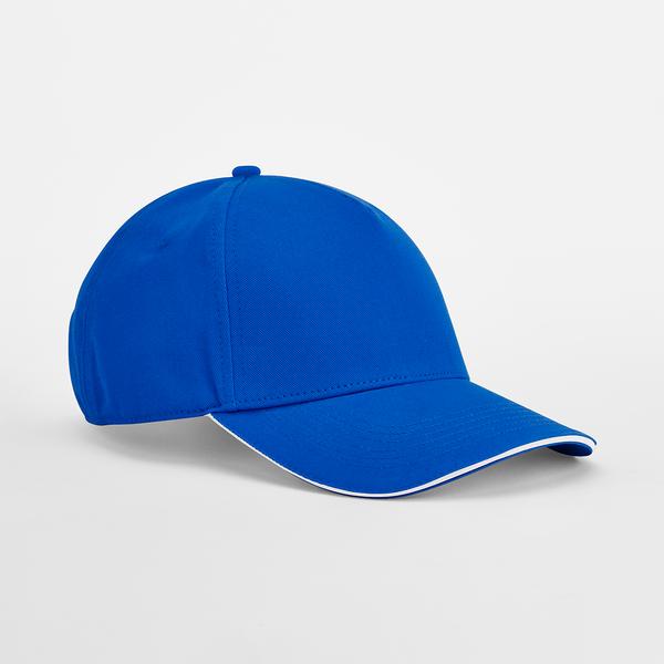 B825C EarthAware® Classic Organic Cotton 5 Panel Cap - Sandwich Peak