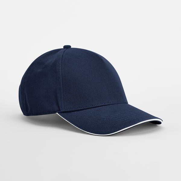 B825C EarthAware® Classic Organic Cotton 5 Panel Cap - Sandwich Peak