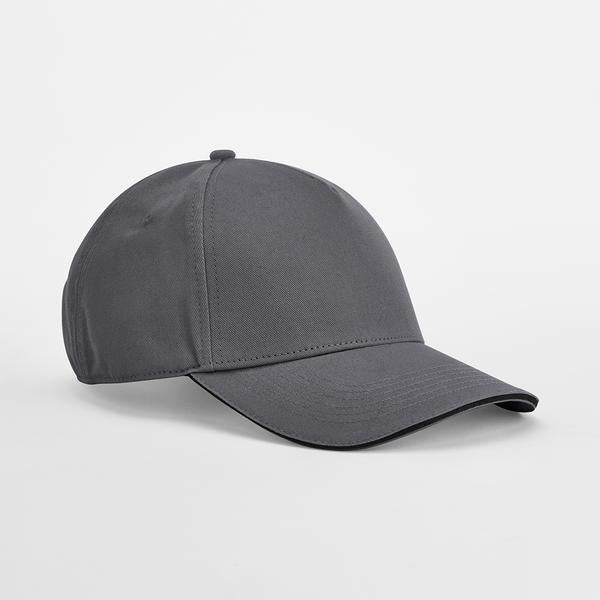 B825C EarthAware® Classic Organic Cotton 5 Panel Cap - Sandwich Peak
