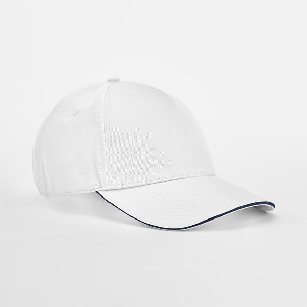 B825C EarthAware® Classic Organic Cotton 5 Panel Cap - Sandwich Peak
