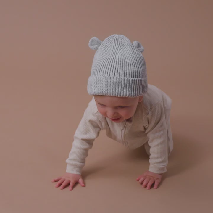 B340A Organic Baby Bear Beanie