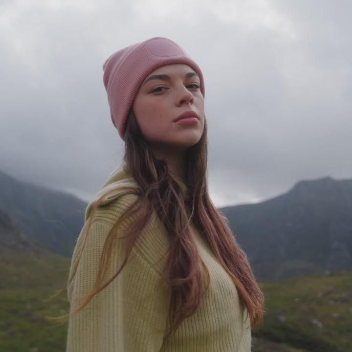 B446 Circular Patch Beanie