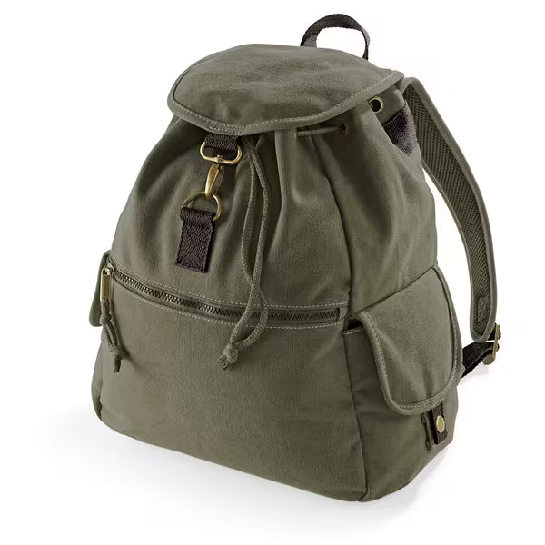 QD612 Vintage Canvas Backpack