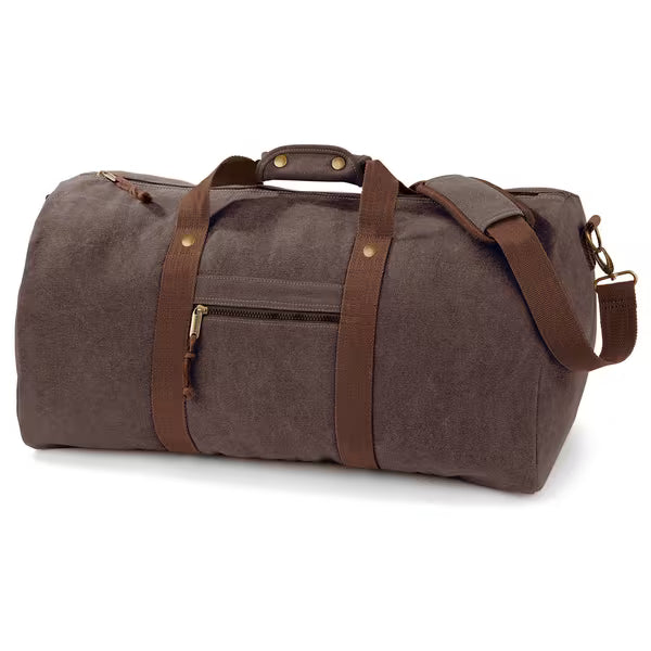 QD613 Vintage Canvas Holdall