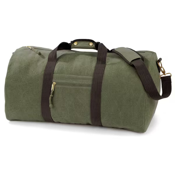 QD613 Vintage Canvas Holdall