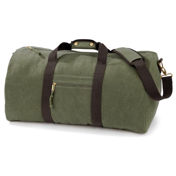 QD613 Vintage Canvas Holdall