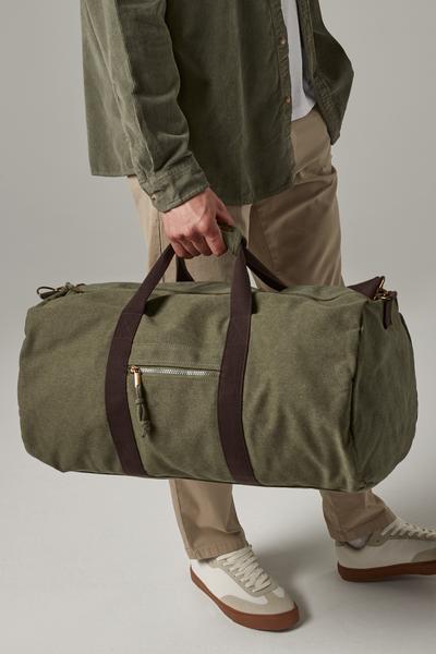 QD613 Vintage Canvas Holdall